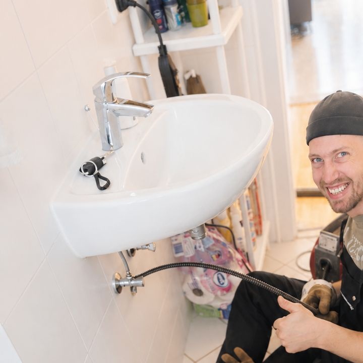 Neu installierter Bad-Anschluss